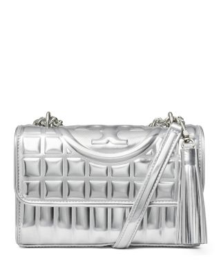 Tory Burch - Fleming Metallic Quilted Convertible Shoulder Bag