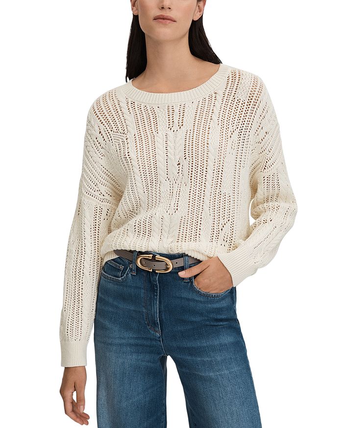 REISS Tanya Open Stitch Sweater | Bloomingdale's