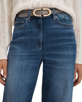 Ameria Wide Leg Jeans in Mid Blue