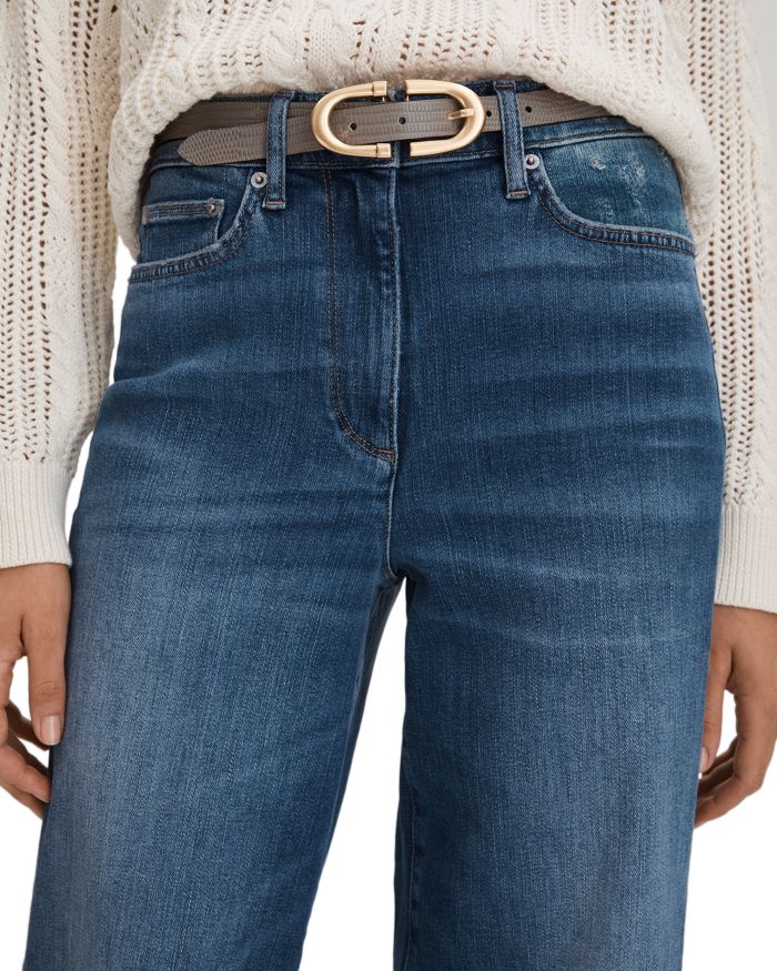 Ameria Wide Leg Jeans Mid Blue