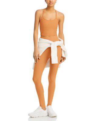 Spacedye Slim Racerback Cropped Tank in Marmalade Heather	