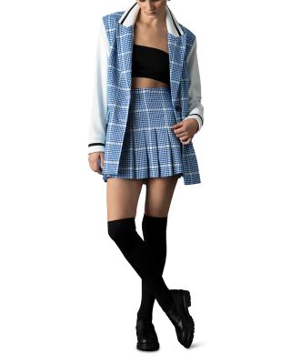Blue Revival Varsity Mixed Media Blazer