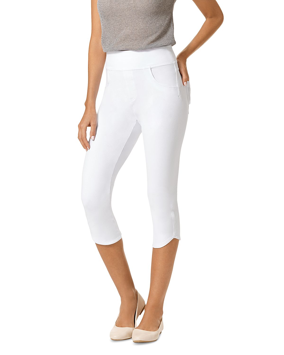 Hue Game Changing Tulip Hem Denim Leggings