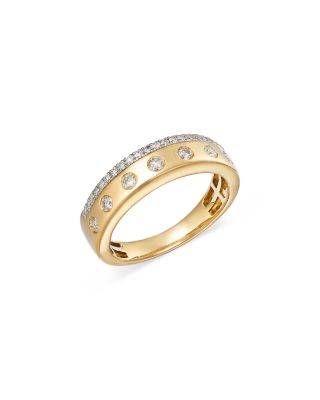 Bloomingdale's Fine Collection Diamond Double Row Wedding Band in 14K Yellow Gold, 0.40 ct. t. w.