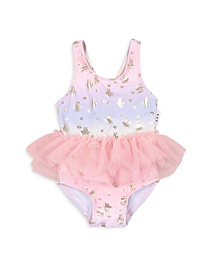 Huxbaby Girls' Fairy Bunny Ballet One Piece Swimsuit - Baby, Little Kid