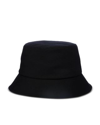 Logo cotton canvas bucket hat