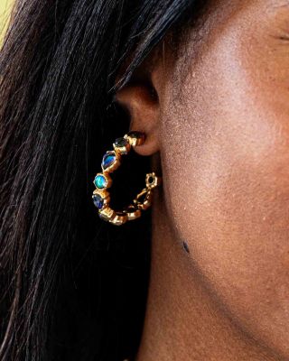 Aurora Medium Hoop Earrings