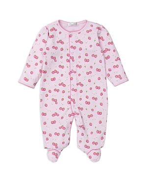 Shop Kissy Kissy Girls' Printed Cotton Footie - Baby In Pink
