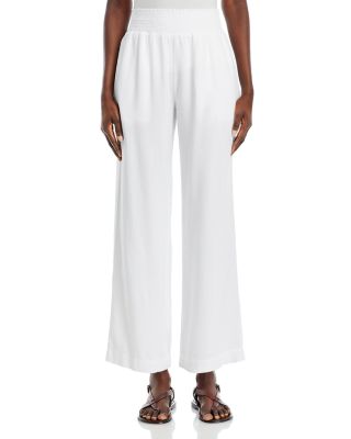 Smocked Wide Leg Pants