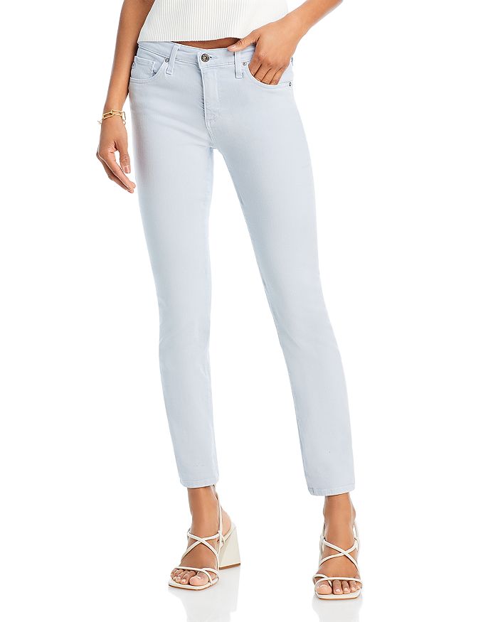 AG Prima Mid Rise Ankle Jeans in Sulfur Blue Whisper | Bloomingdale's