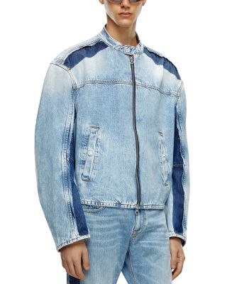 Diesel D-Marge-S1 Denim Cropped Full Zip Jacket
