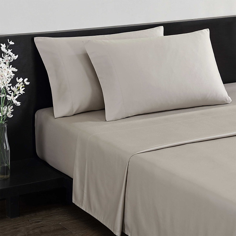 Vera Wang Solid T800 Sateen Cvc Sheet Set, Queen In Multi