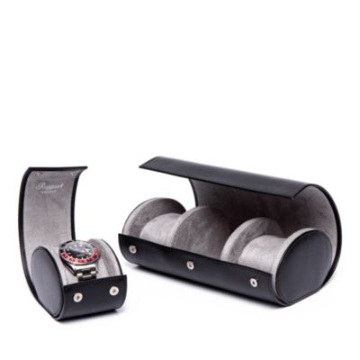 Hyde Park Three Watch Leather Pouch