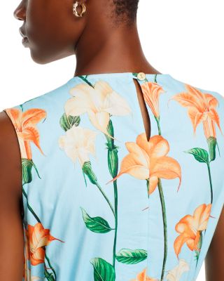 Printed Cotton A Line Dress