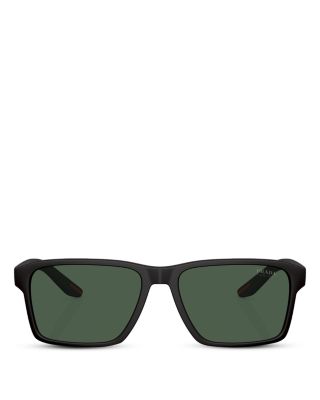 Sport Rectangular Sunglasses, 58mm