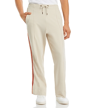 Nicholas Daley Cotton Regular Fit Track Pants In Sienna/oatmeal