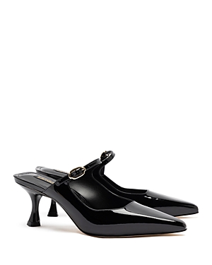 Shop Larroude Women's Ines Pointed Toe Mules In Black