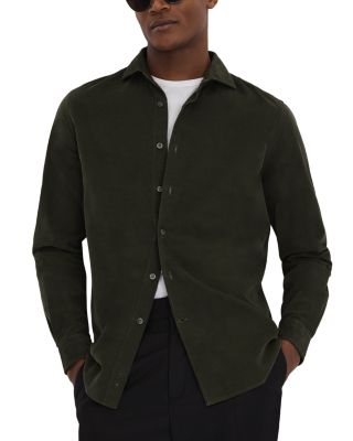 Reiss Vincy Cotton Corduroy Slim Fit Button Down Shirt