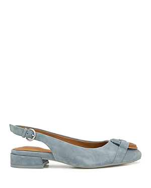 Gentle Souls By Kenneth Cole Women's Athena Slip On Slingback Flats In Grey/blue