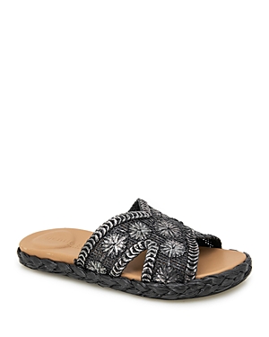 GENTLE SOULS BY KENNETH COLE GENTLE SOULS BY KENNETH COLE WOMEN'S TRISTAN WOVEN SLIDE SANDALS