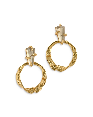 Alexis Bittar Knocker Drop Earrings In Ivory/gold