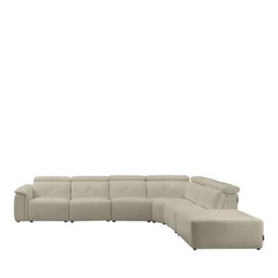 Nuvola 6-Piece Power Reclining Leather Sectional