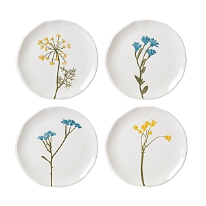 Shop Lenox Wildflowers Tidbit Plates, Set Of 4 In White