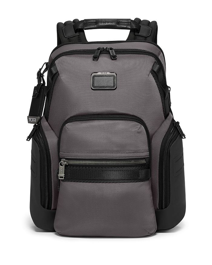 Shop Tumi Alpha Bravo Navigation Backpack In Charcoal