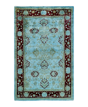 Shop Bloomingdale's Fine Vibrance M1583 Area Rug, 4' X 6'4 In Blue