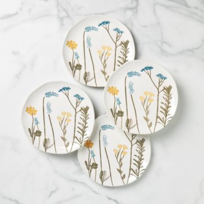 Wildflowers Accent Plates, Set of 4