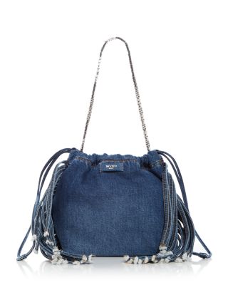 Moschino - Mini Lettering Denim Shoulder Bag