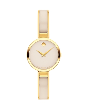 Shop Movado Moda Watch, 24mm In Beige