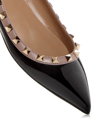 Women's Rockstud Pointed Toe Ballet Flats