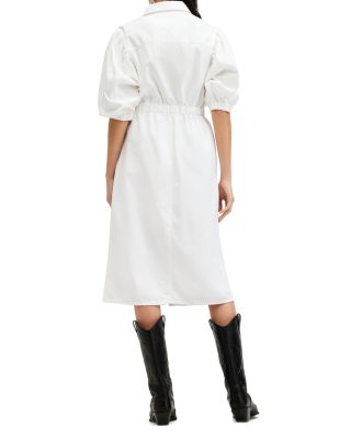 white christmas dresses ON THE EDGE DISTRESSED DENIM MAXI DRESS – AKIRA