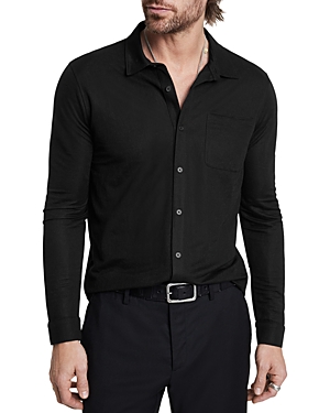 Shop John Varvatos Mcgiles Regular Fit Button Down Shirt In Black