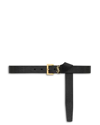 SAINT LAURENT - Cassandre Belt in Grained Lambskin