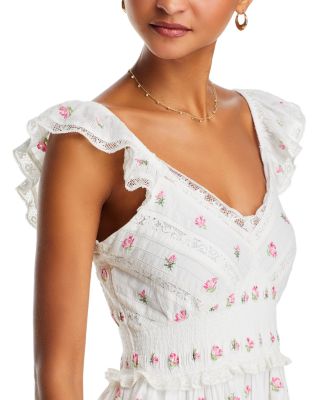 finny floral mini dress LoveShackFancy Finny Dress
