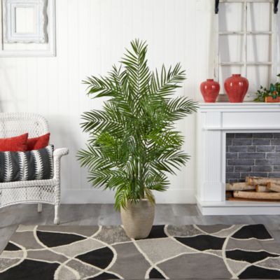 5ft. Areca Palm Artificial Tree in Sand Colored Planter