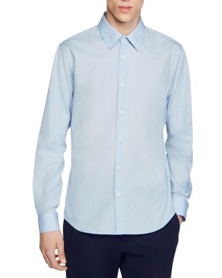 Sandro Regular Fit Long Sleeve Button Down Shirt