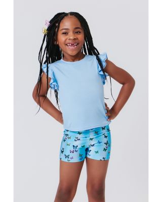 Girls' Ruffle Crop Tee - Little Kid, Big Kid