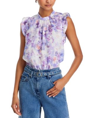 Bella Dahl - Mock Neck Ruffle Top