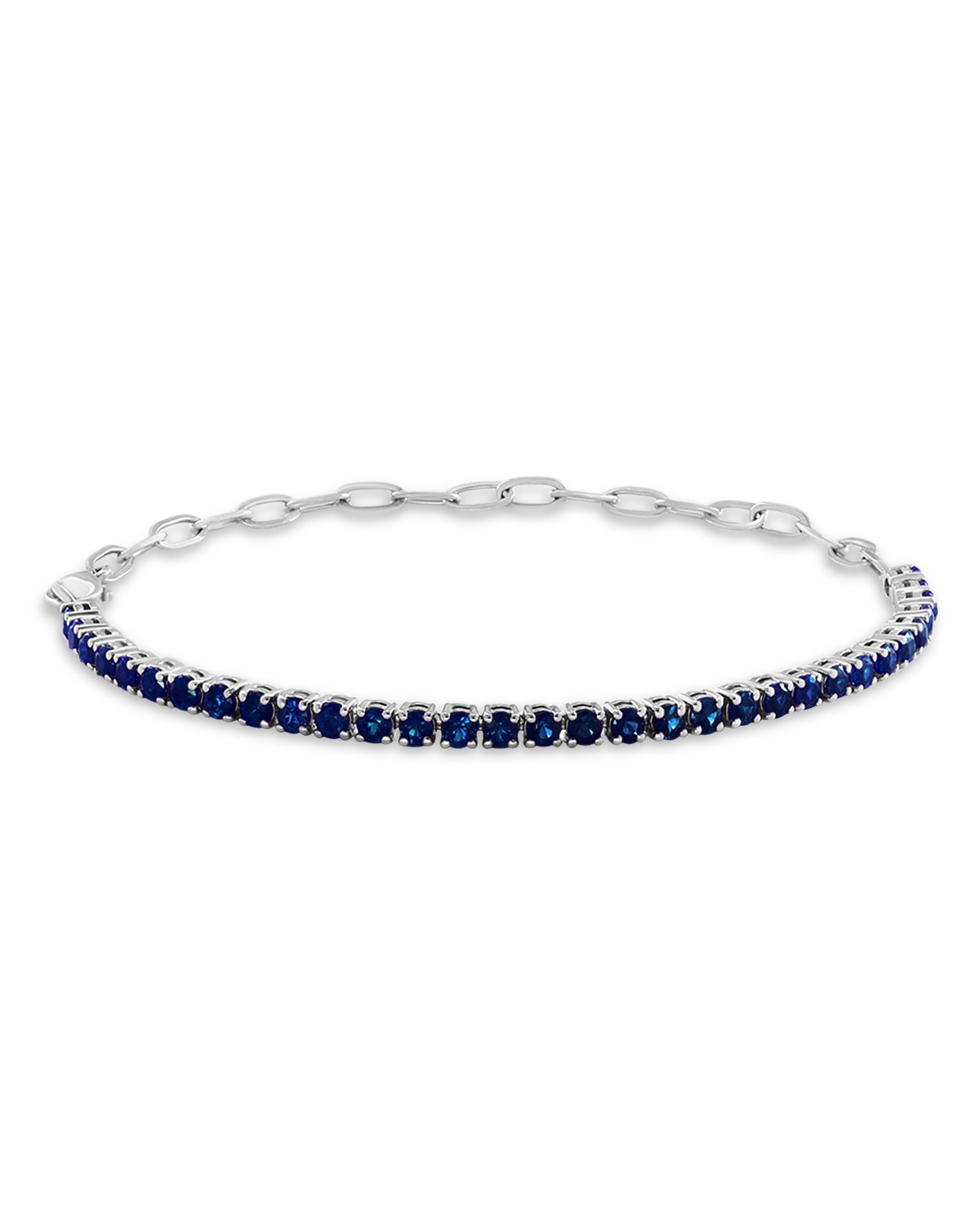Bloomingdale's Fine Collection Sapphire Bracelet in 14K White Gold in Blue/Gold