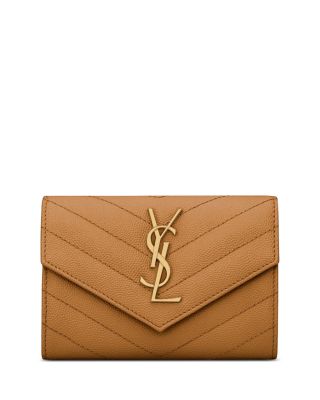 Saint Laurent Cassandre Matelasse Small Envelope Wallet