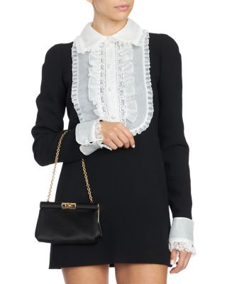 Satin Convertible Shoulder Bag