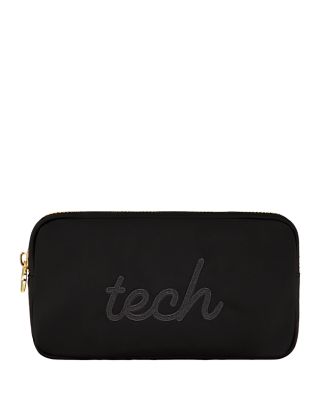 Embroidered Mini "Tech" Nylon Pouch