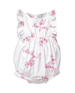 Shop Petite Plume Girls' English Rose Ruffled Romper - Baby In White