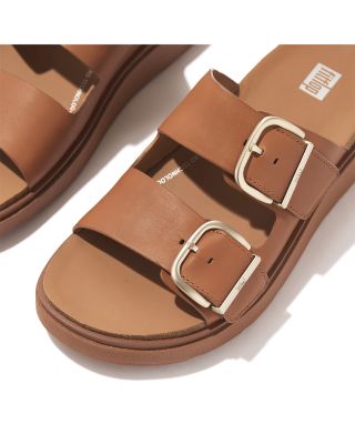 Women's GEN-FF Buckle Two Bar Leather Slides