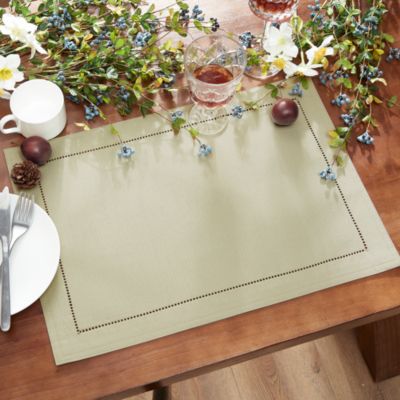 Elrene Home Fashions - Alison Hemstitch Placemat, Set of 4