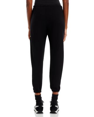 Cotton Logo Sweatpants in Black Space Cream