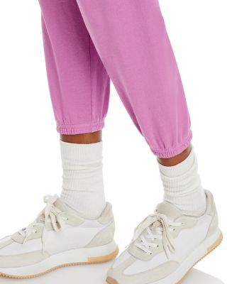 Cotton Logo Sweatpants in Pink Lips Cherry